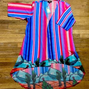 Vibrant western kimono